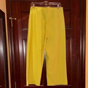 Lululemon Athletica Yellow Cropped Pants